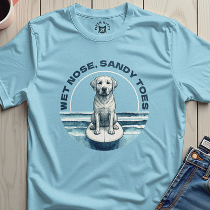 Wet Nose Sandy Toes Dog Beach Graphic Tee