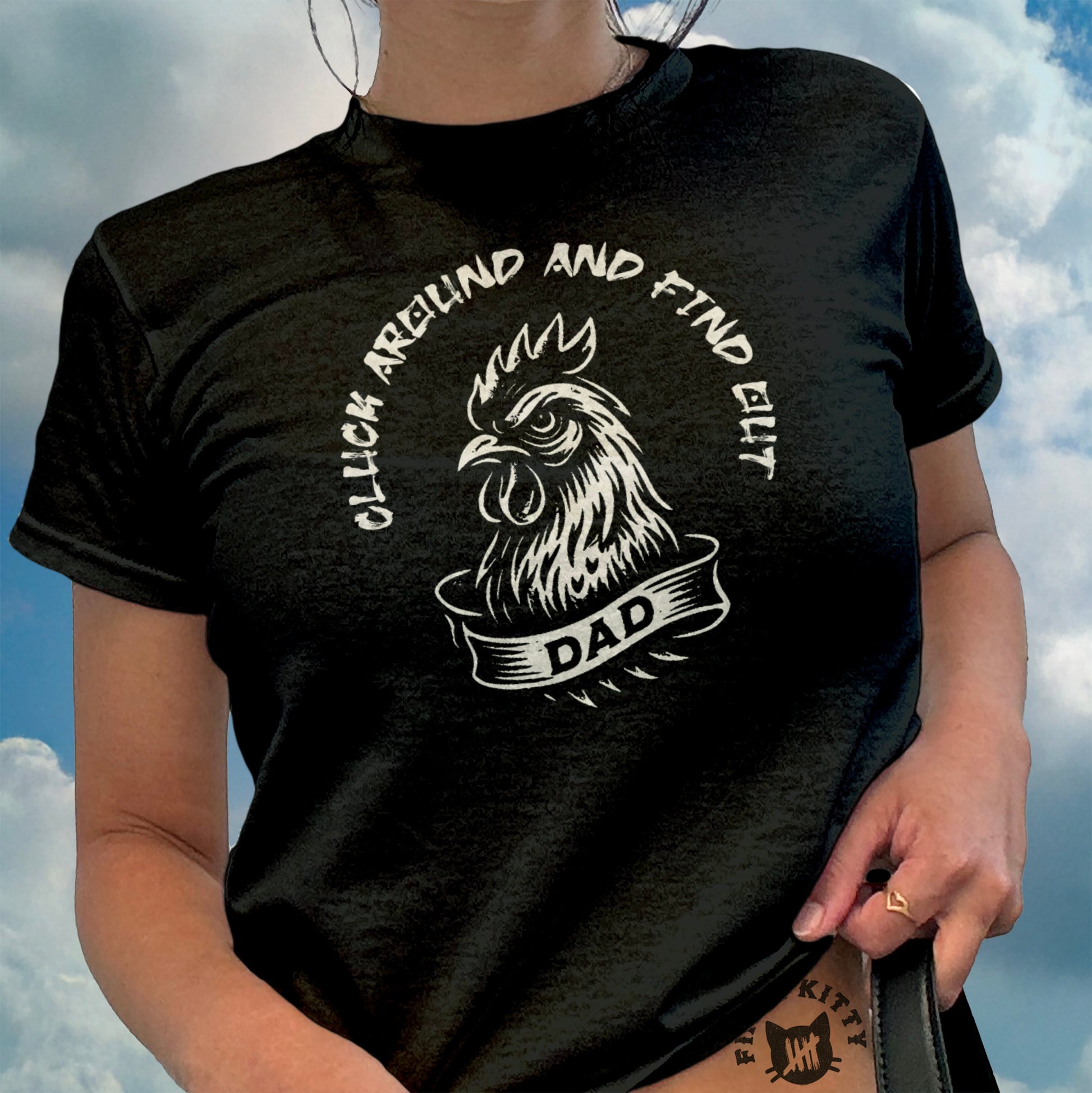 Click Around And Find Out Dad T-shirt product