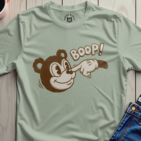 Boop Bear Graphic Tee for Fun Vintage Look