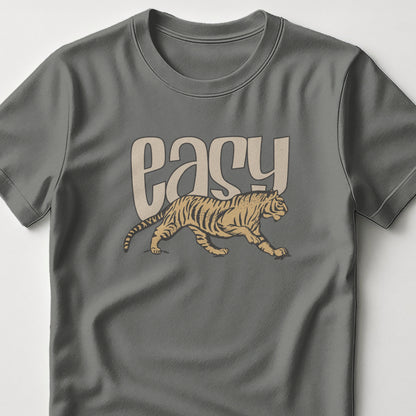 Easy Tiger Print Casual Round Neck T-shirt product type
