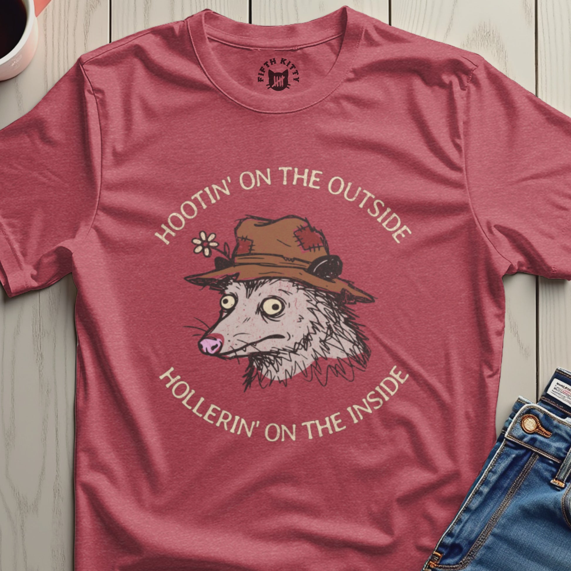 Hootin' On The Outside Hollerin' On The Inside T-Shirt