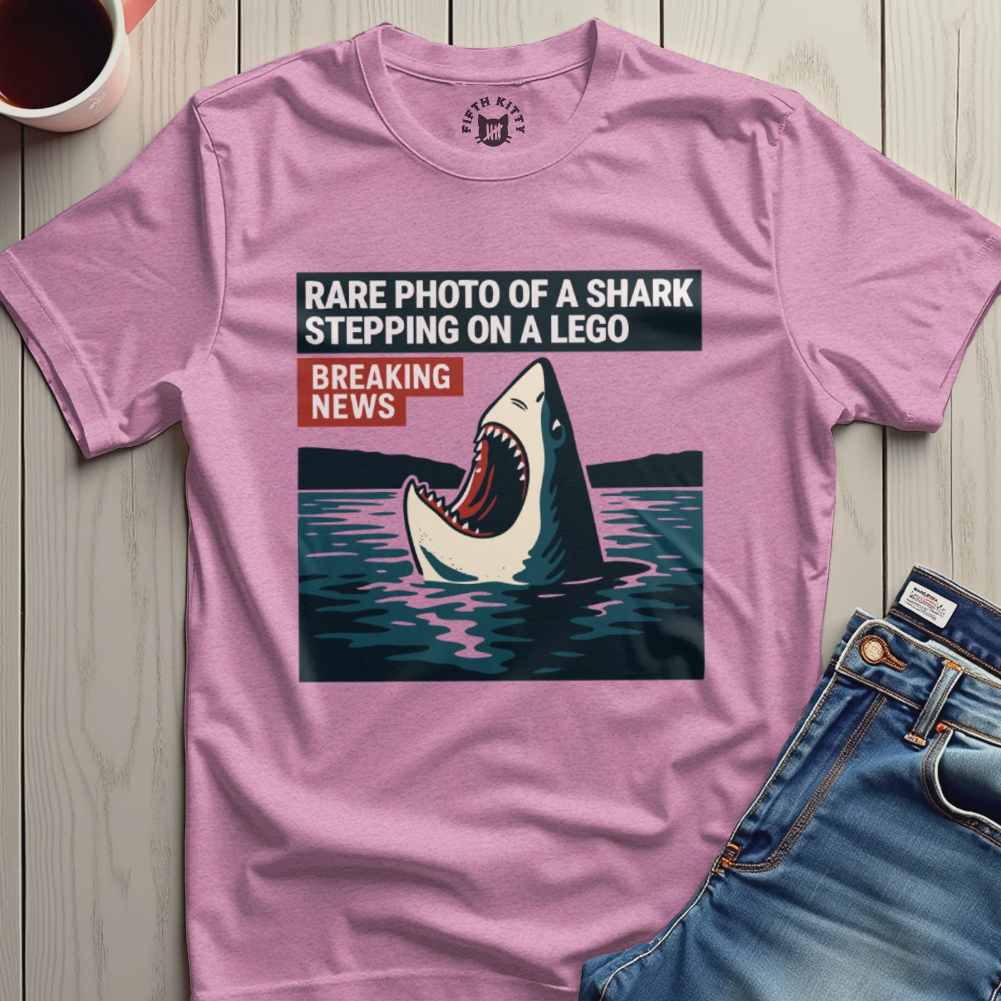 Rare Photo of a Shark Stepping on a Lego product type