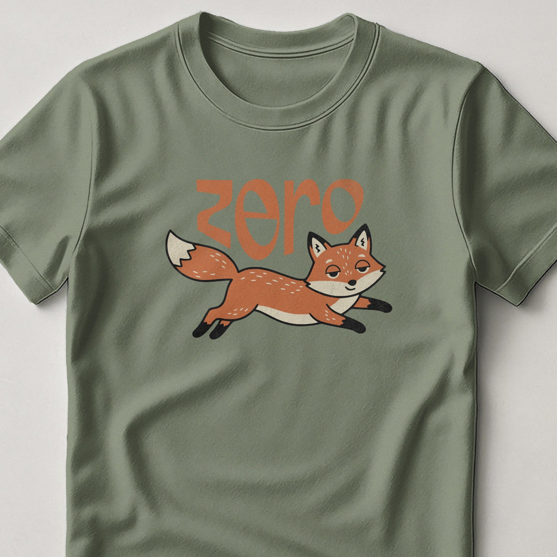 Playful Fox With Zero Print Kids T-shirt Product