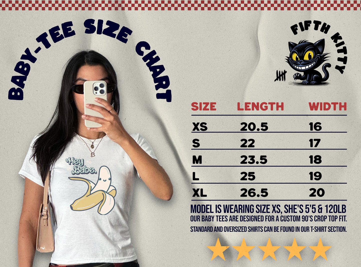 Hey Babe Banana - Woman's Baby Tee
