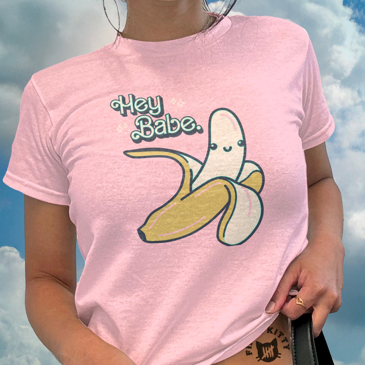 Hey Babe Banana - Woman's Baby Tee