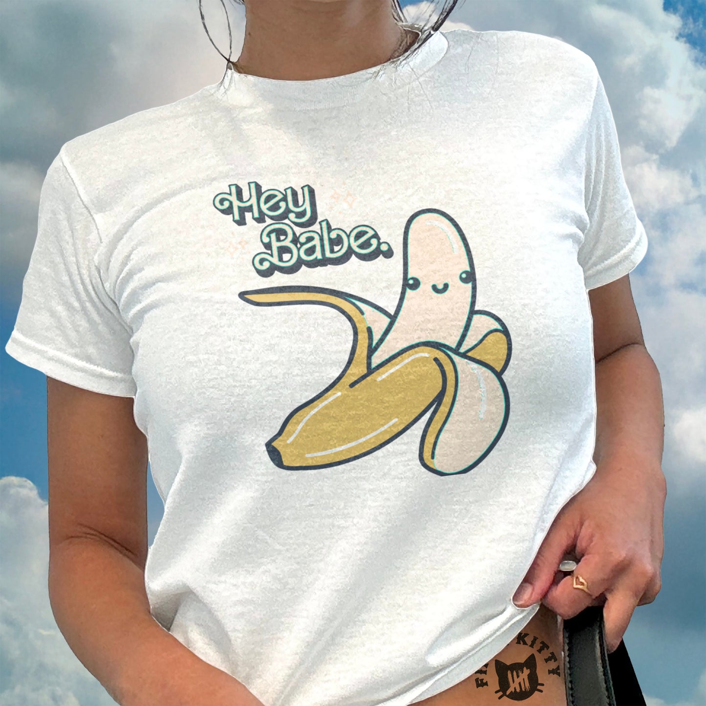 Hey Babe Banana - Woman's Baby Tee