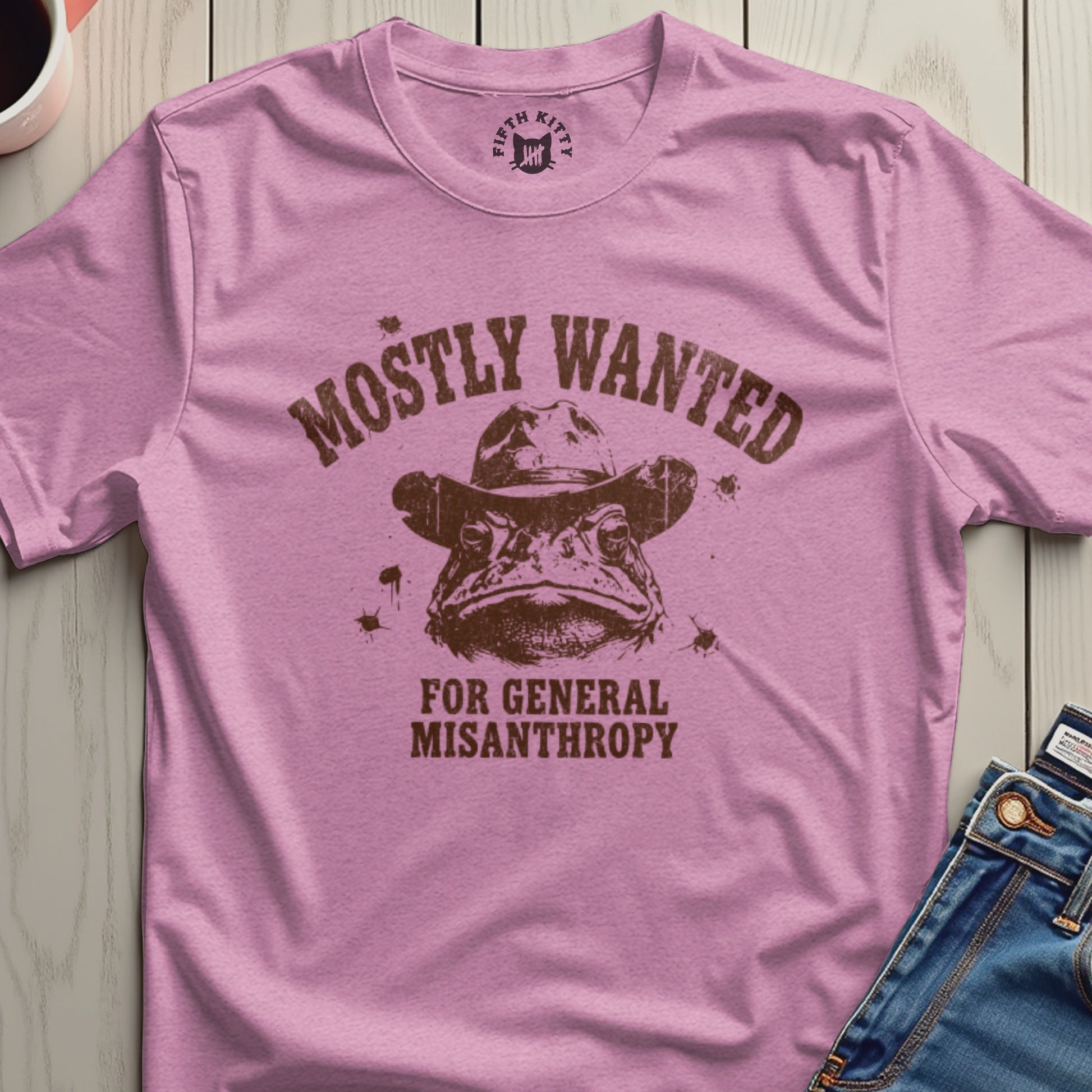 Mostly Wanted Frog Design General Misanthropy T-Shirt
