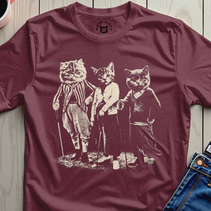 Vintage Cats in Suits Graphic Unisex T-Shirt Product