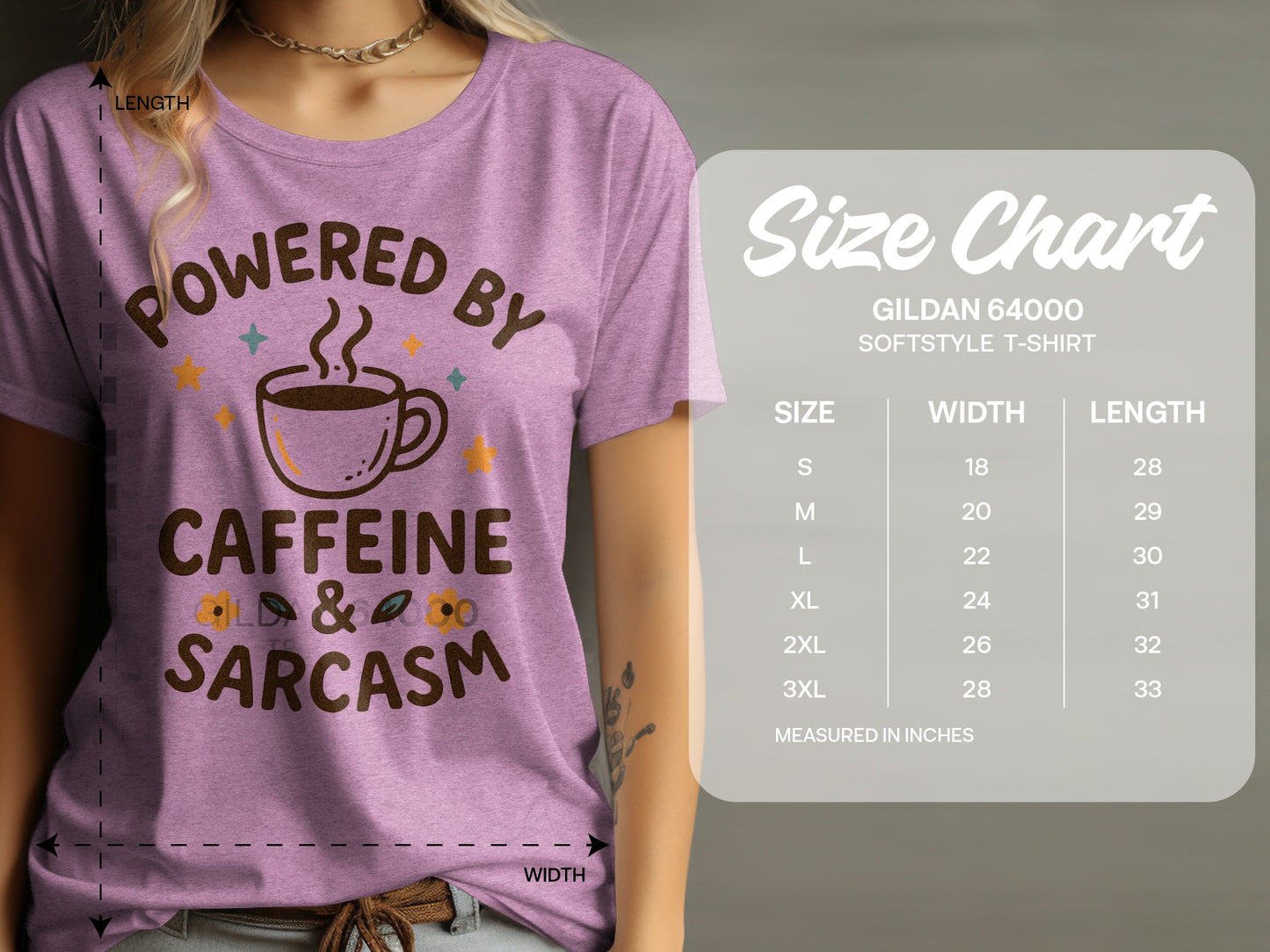 Powered by Caffeine and Sarcasm T-Shirt product type