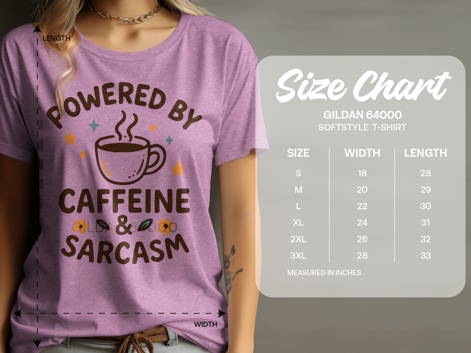 Powered by Caffeine and Sarcasm T-Shirt product type