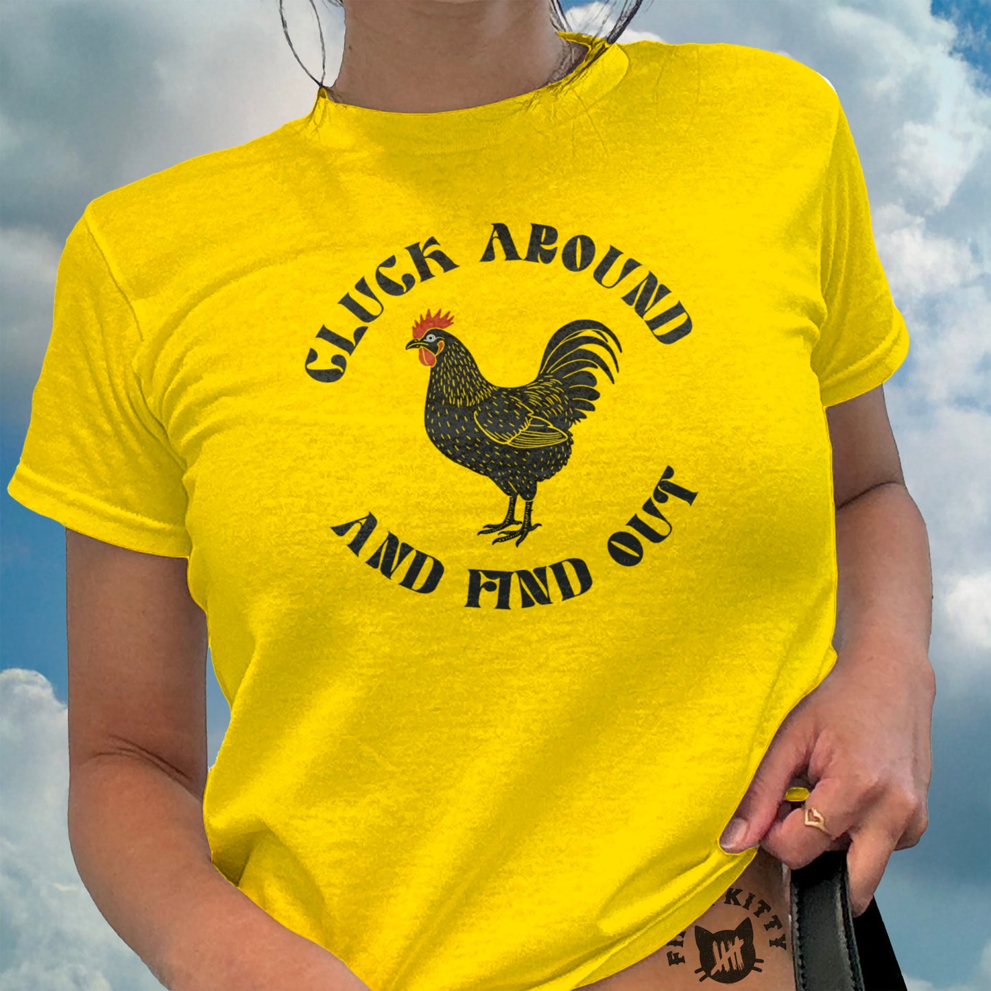 Cluck Around and Find Out Yellow Graphic product
