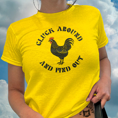 Cluck Around and Find Out Yellow Graphic product