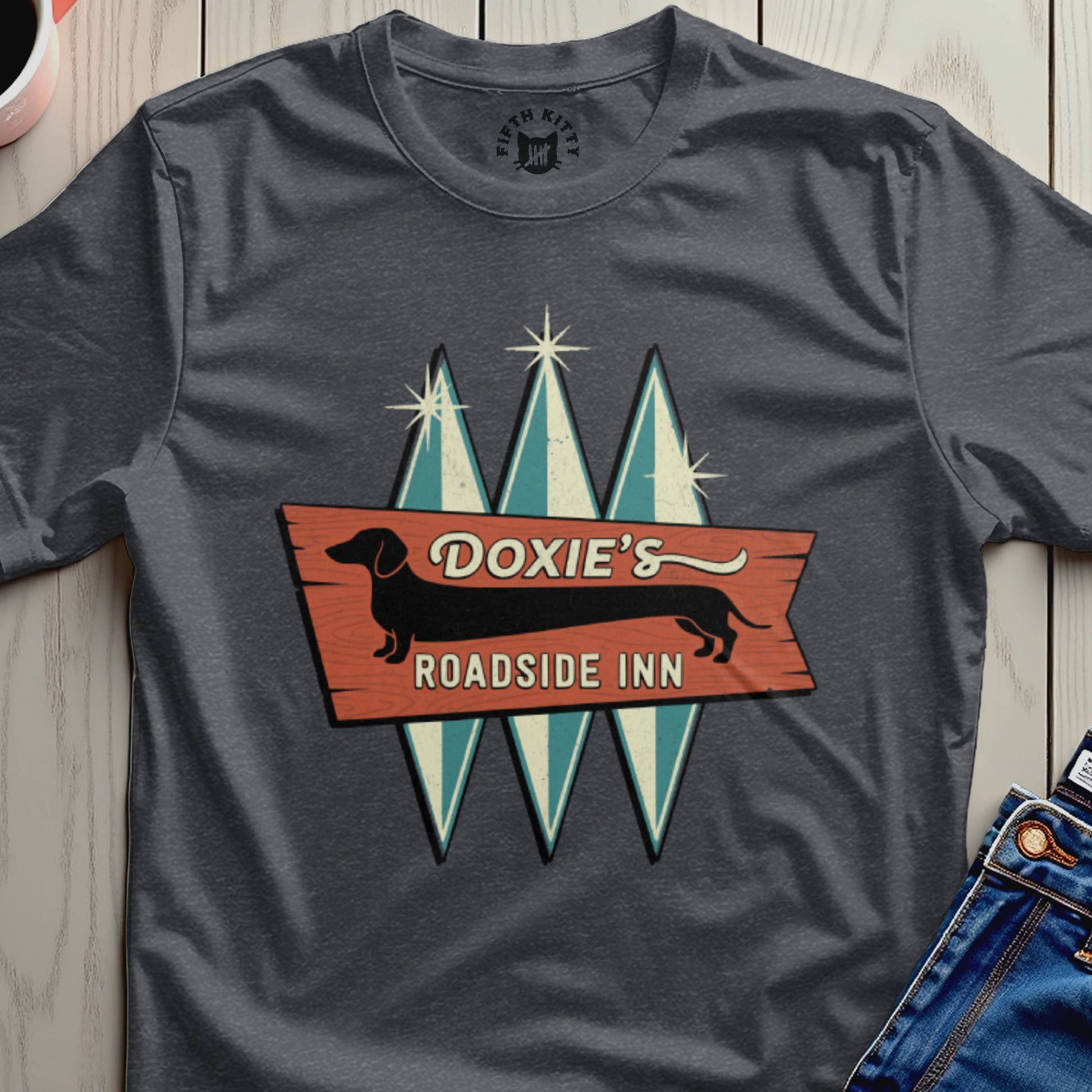 Doxie's Roadside Inn Graphic T-Shirt for Casual Wear