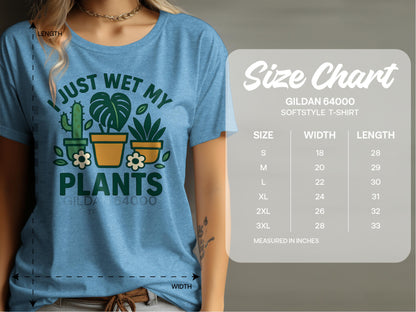 I Just Wet My Plants Graphic Tee T-shirt product