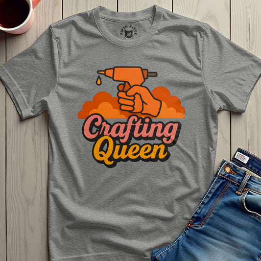 Crafting Queen Graphic Tee for Trendy Apparel Product