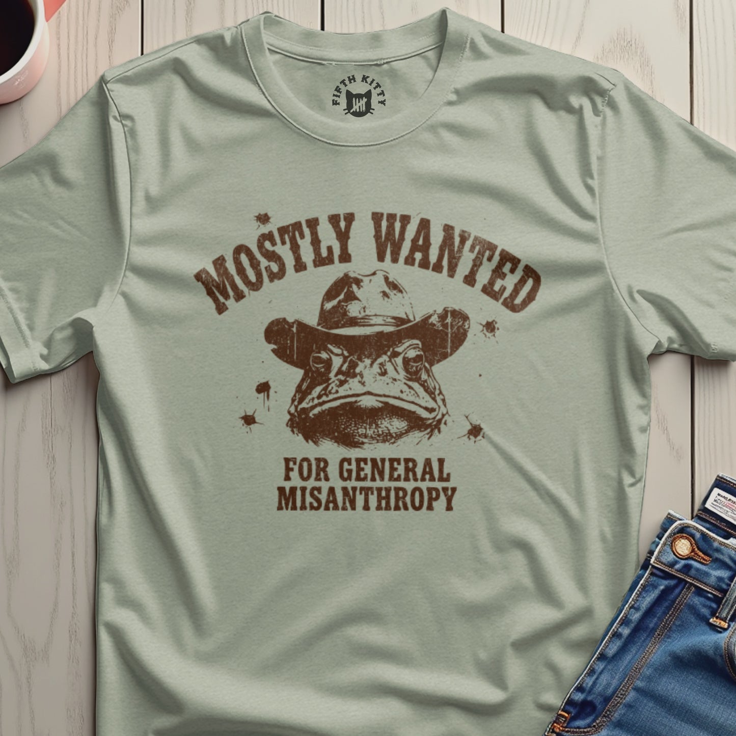 Mostly Wanted for General Misanthropy T-shirt