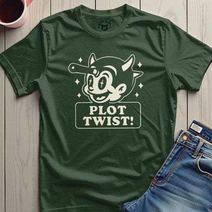 Nostalgic Plot Twist Cartoon Graphic T-shirt product type