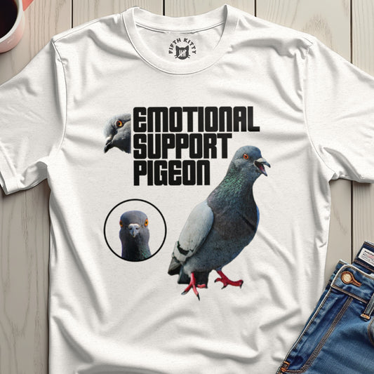 Emotional Support Pigeon Graphic Tee Shirt