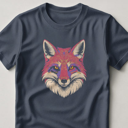 Vivid Red Fox Graphic Tee for a Stylish Product Type