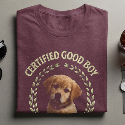 Certified Good Boy Dog Lover Graphic T-shirt Product