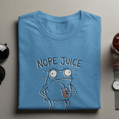 Funny Nope Juice Frog Graphic Tee Shirt