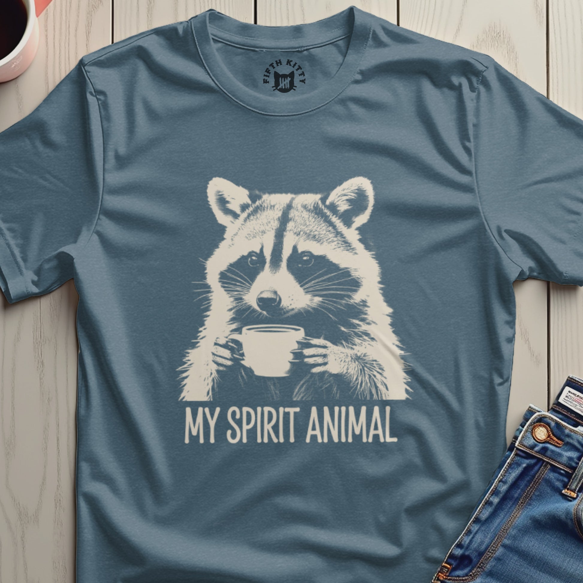 My Spirit Animal Raccoon Graphic Tee Product