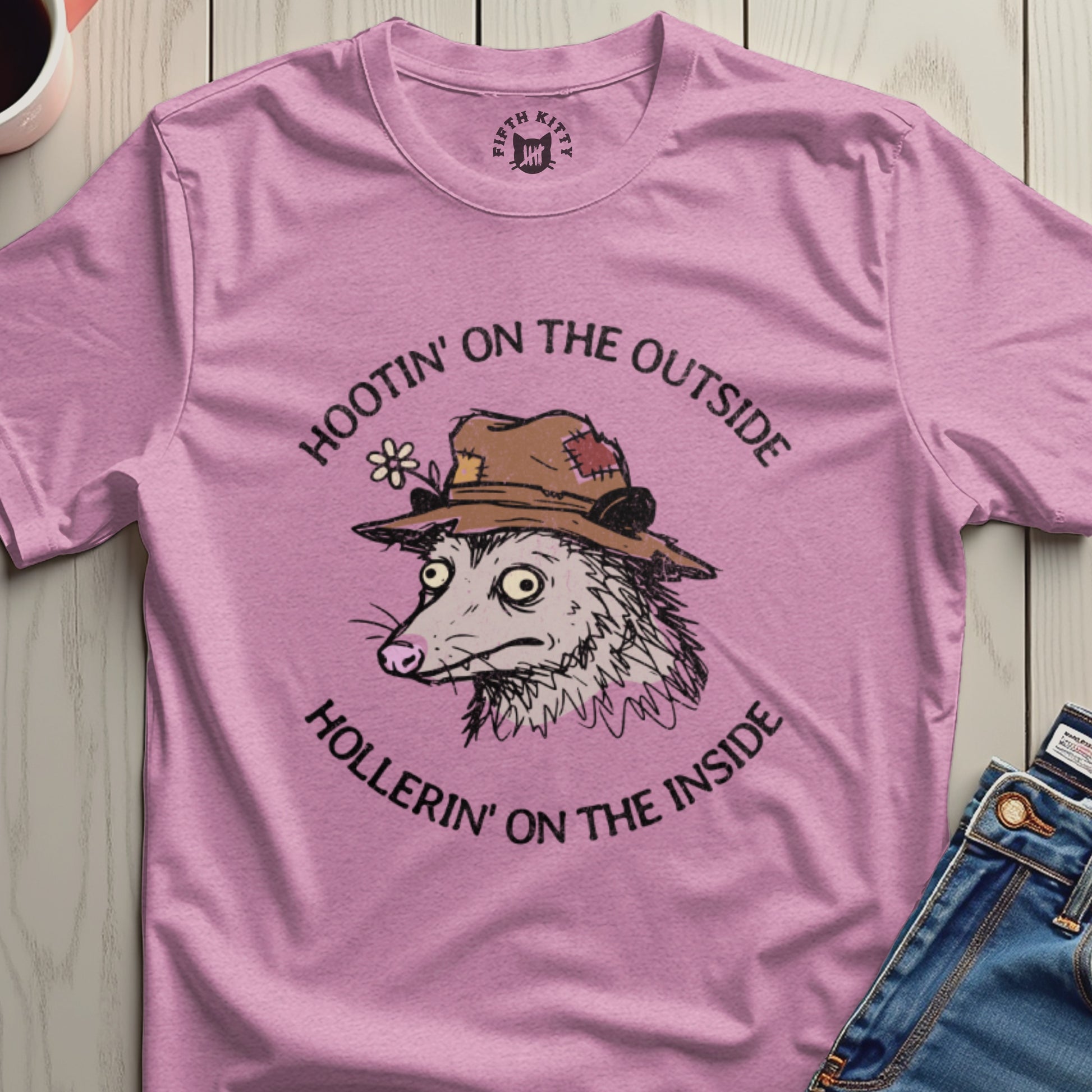 Hootin' on the Outside Hollerin' on the Inside T-Shirt