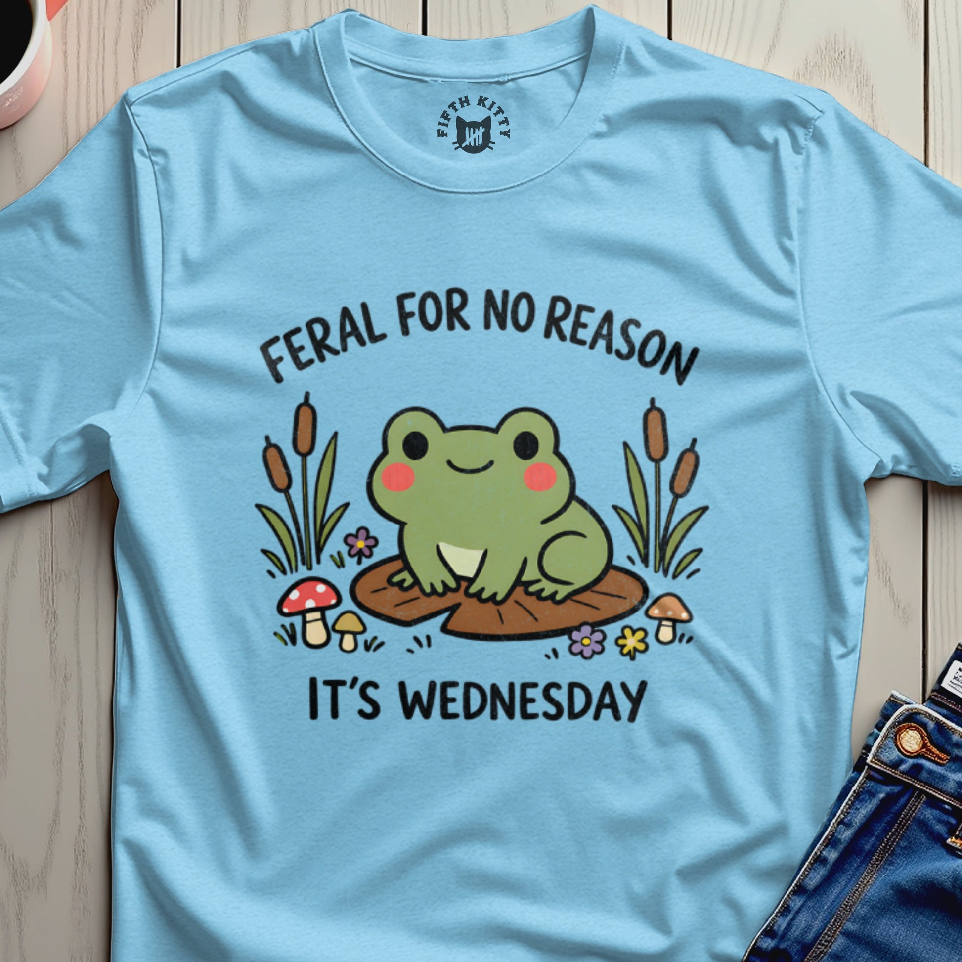 Feral For No Reason It's Wednesday Frog product type