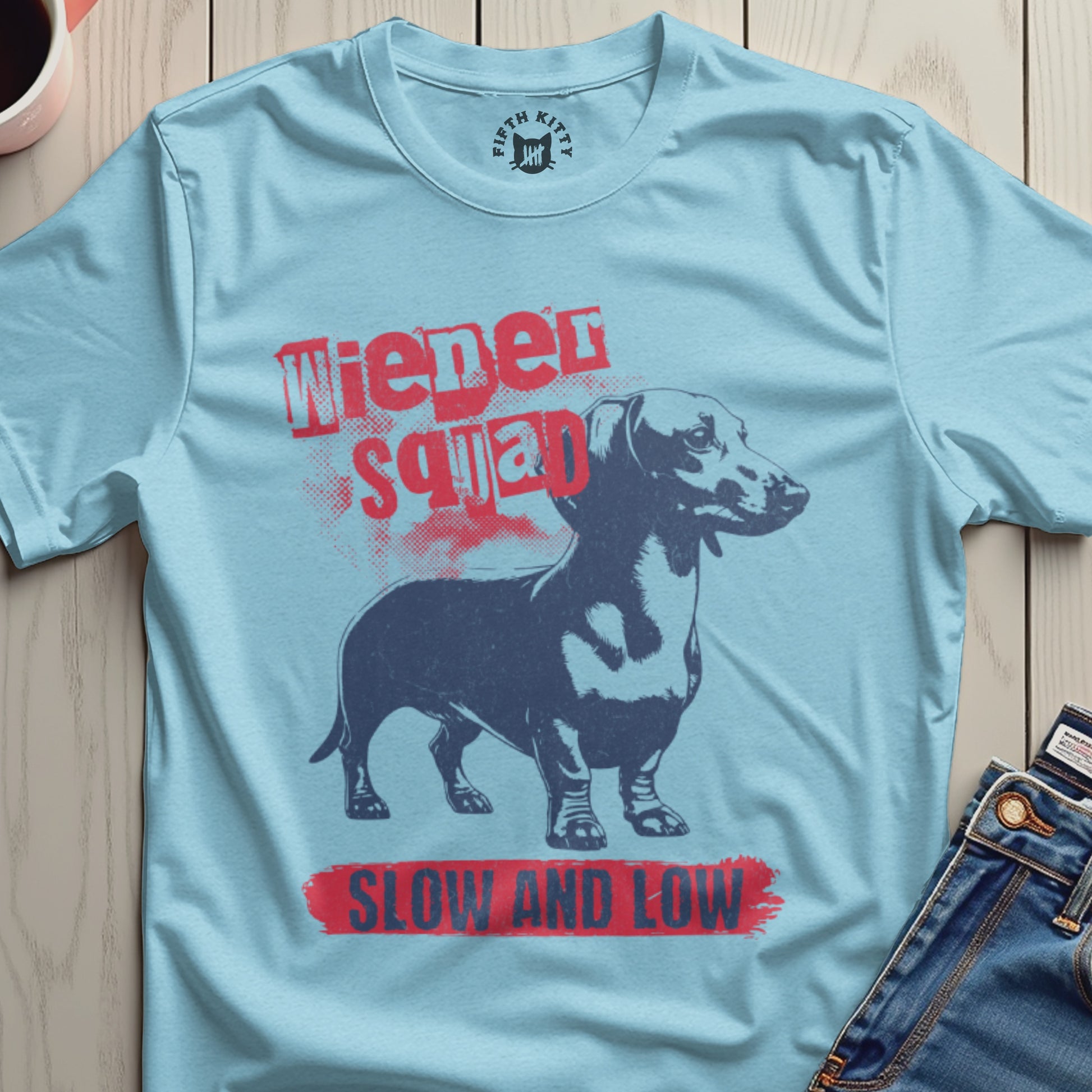 Wiener Squad Slow And Low Printed Tee