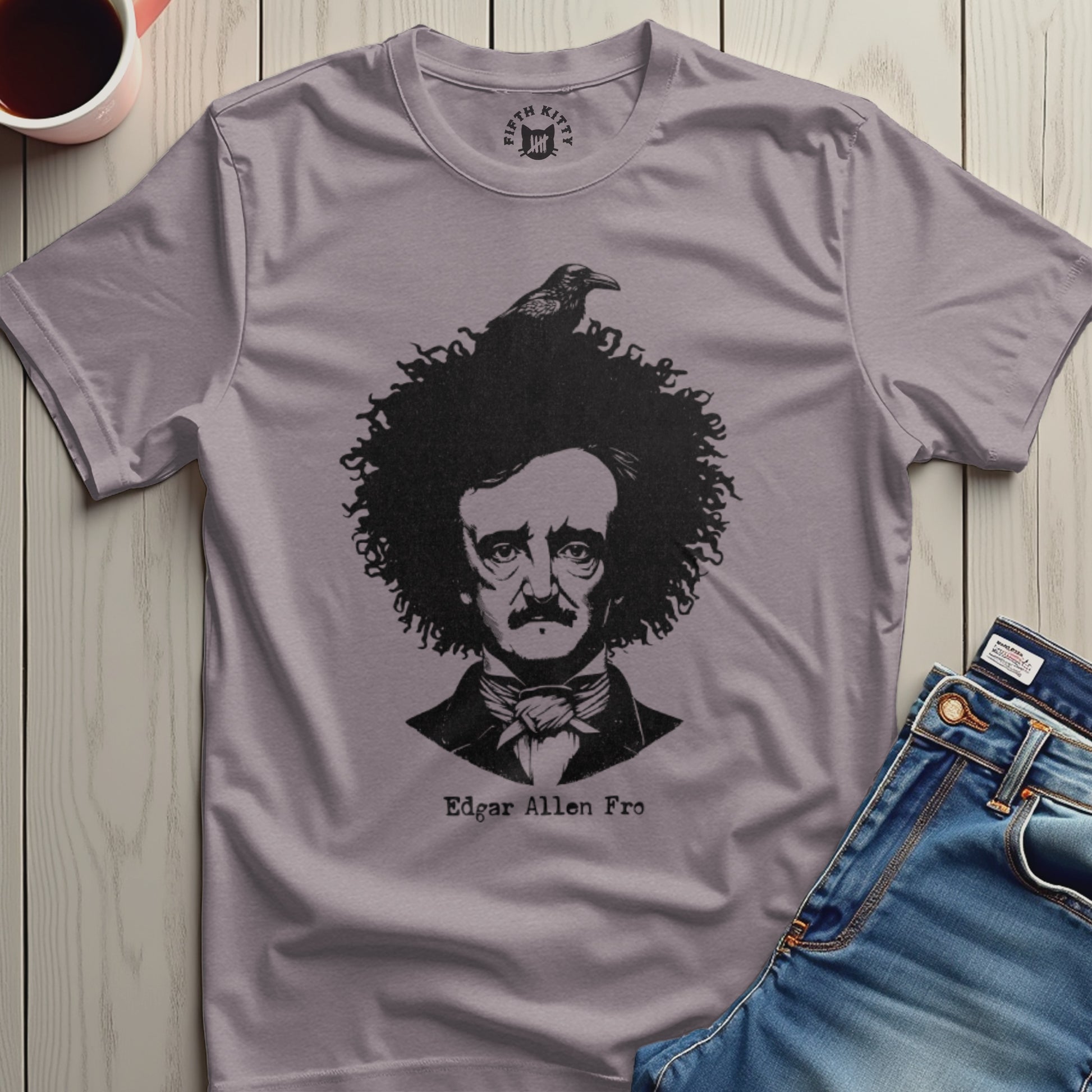 Edgar Allan Poe Graphic Print T-Shirt design product type