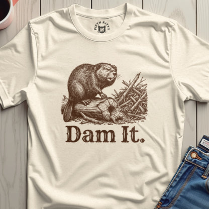 Dam It Beaver Graphic Unisex Graphic T-shirt