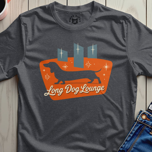 Long Dog Lounge Dachshund Graphic Design T-Shirt