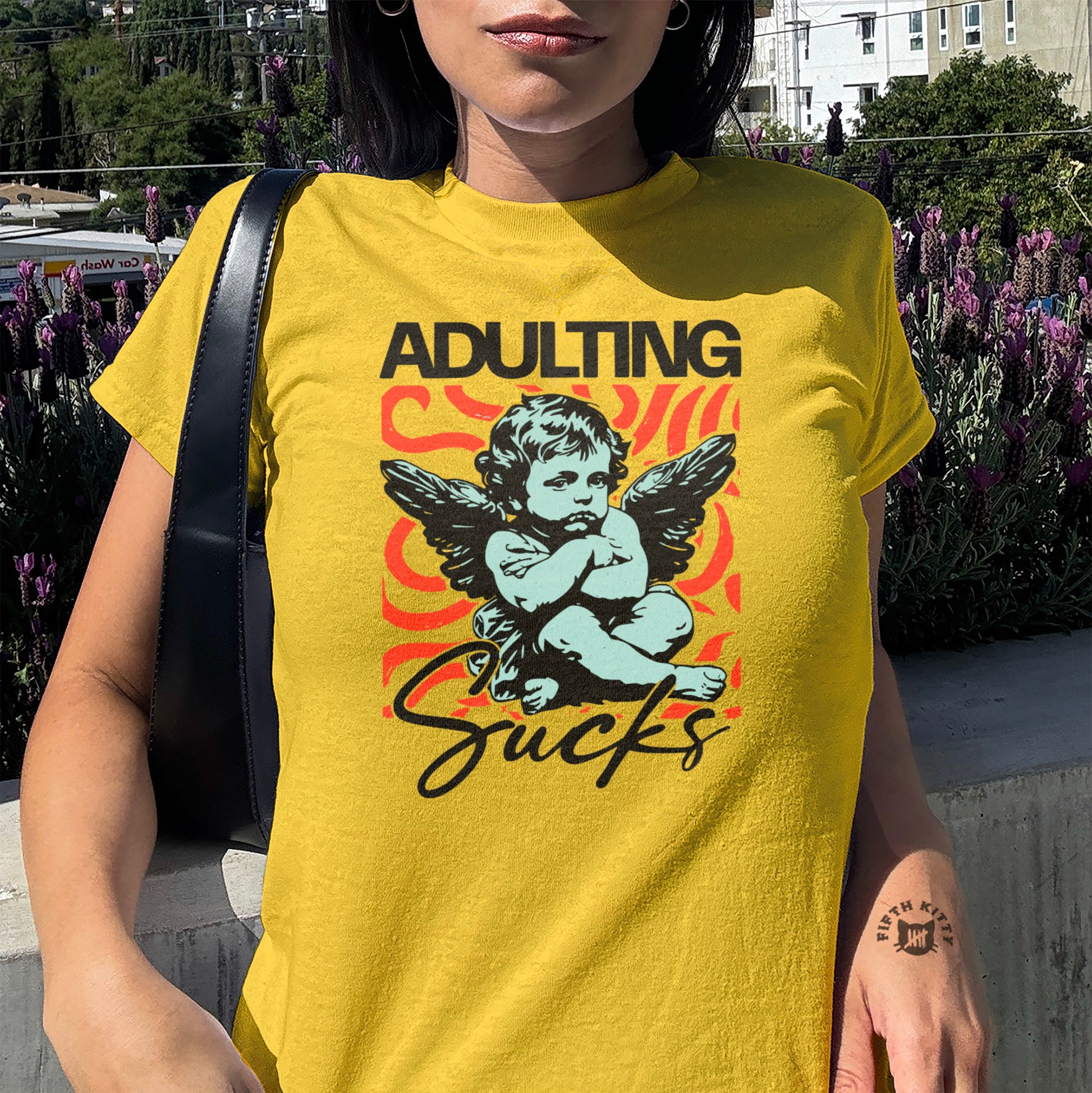 Adulting Sucks Graphic Tee Shirt product
