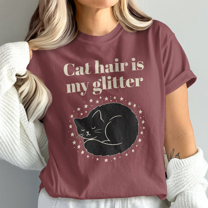 Cat Hair is My Glitter Graphic T-Shirt product type