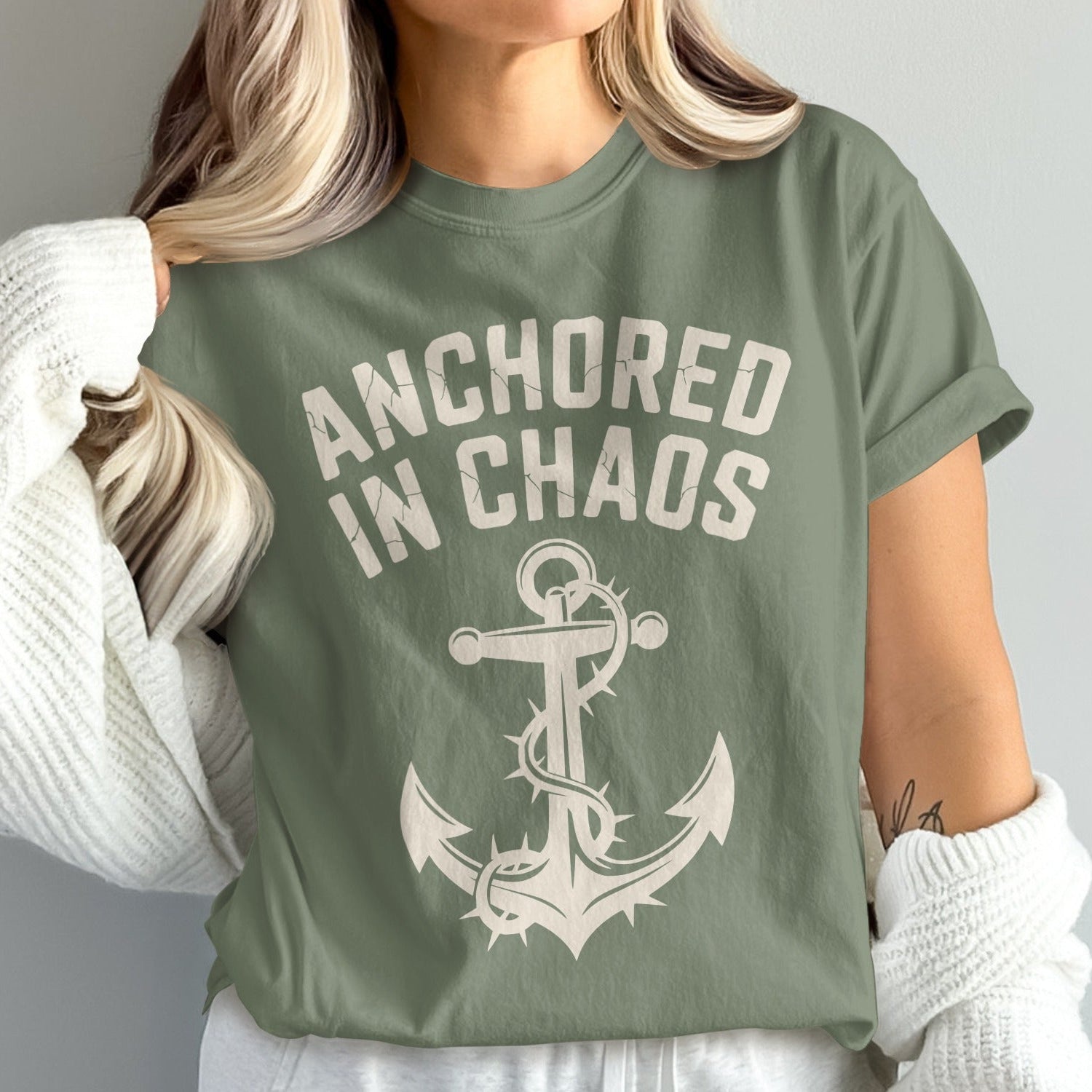 Anchored in Chaos Graphic Printed T-shirt product