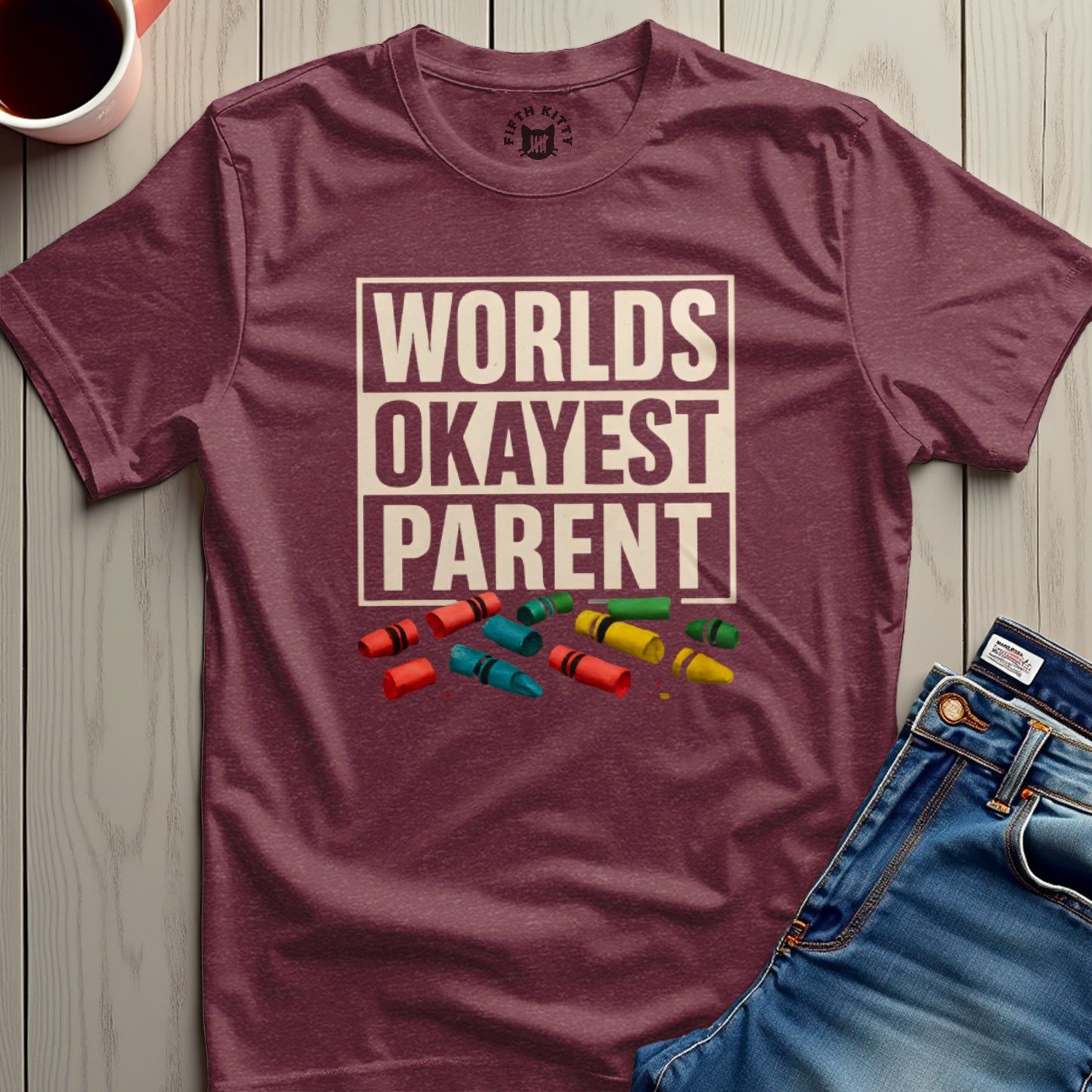 Worlds Okayest Parent Graphic T-Shirt product type
