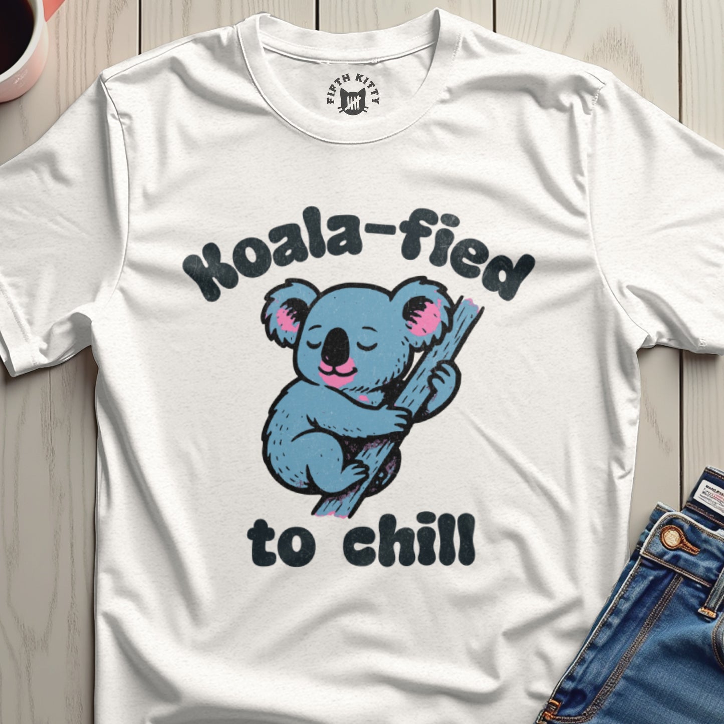 Koala-fied to Chill Graphic Tee for Animal Lovers