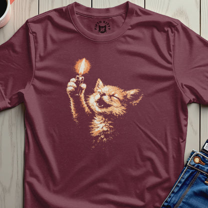Fifth Kitty Adventurous Cat Fire Ignite Graphic product type
