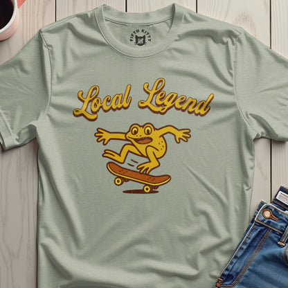 Local Legend Frog Skateboard Graphic T-Shirt