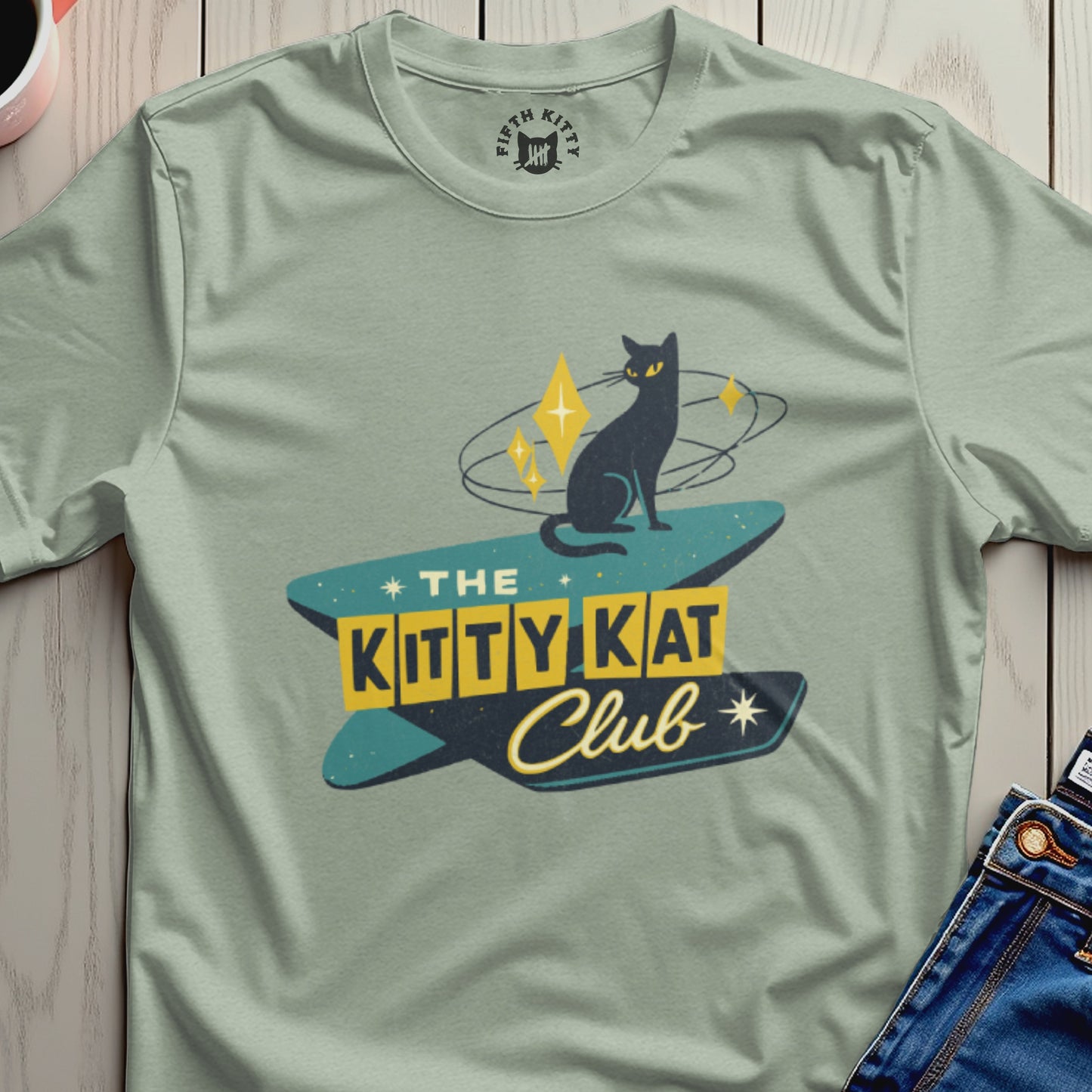 The Kitty Kat Club Graphic T-Shirt for Cat Lovers
