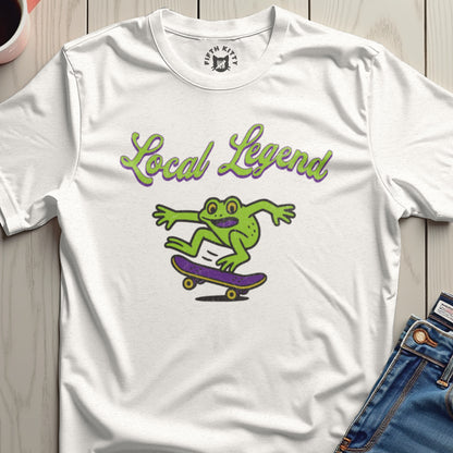 Local Legend Frog Skateboard Graphic T-shirt