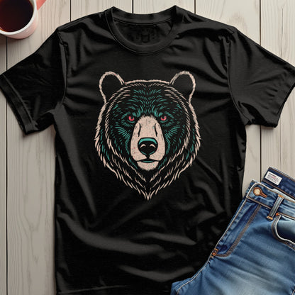 Fierce Bear Animal Face Graphic T-shirt Product Type