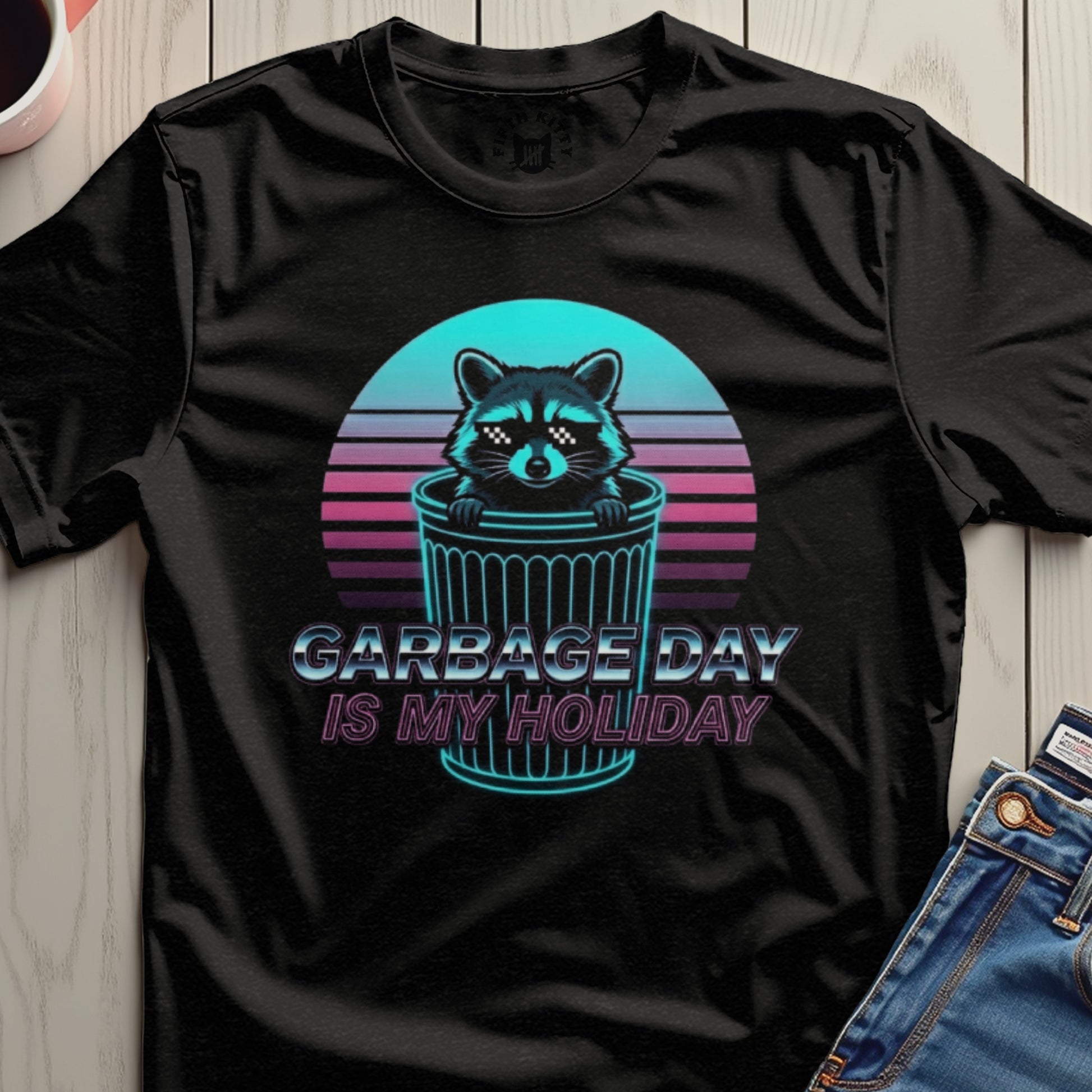 Garbage Day Is My Holiday Funny Raccoon Shirt