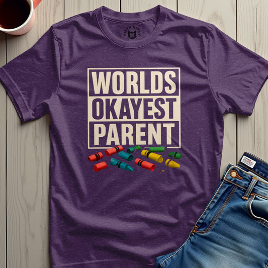 Worlds Okayest Parent Graphic T-Shirt product