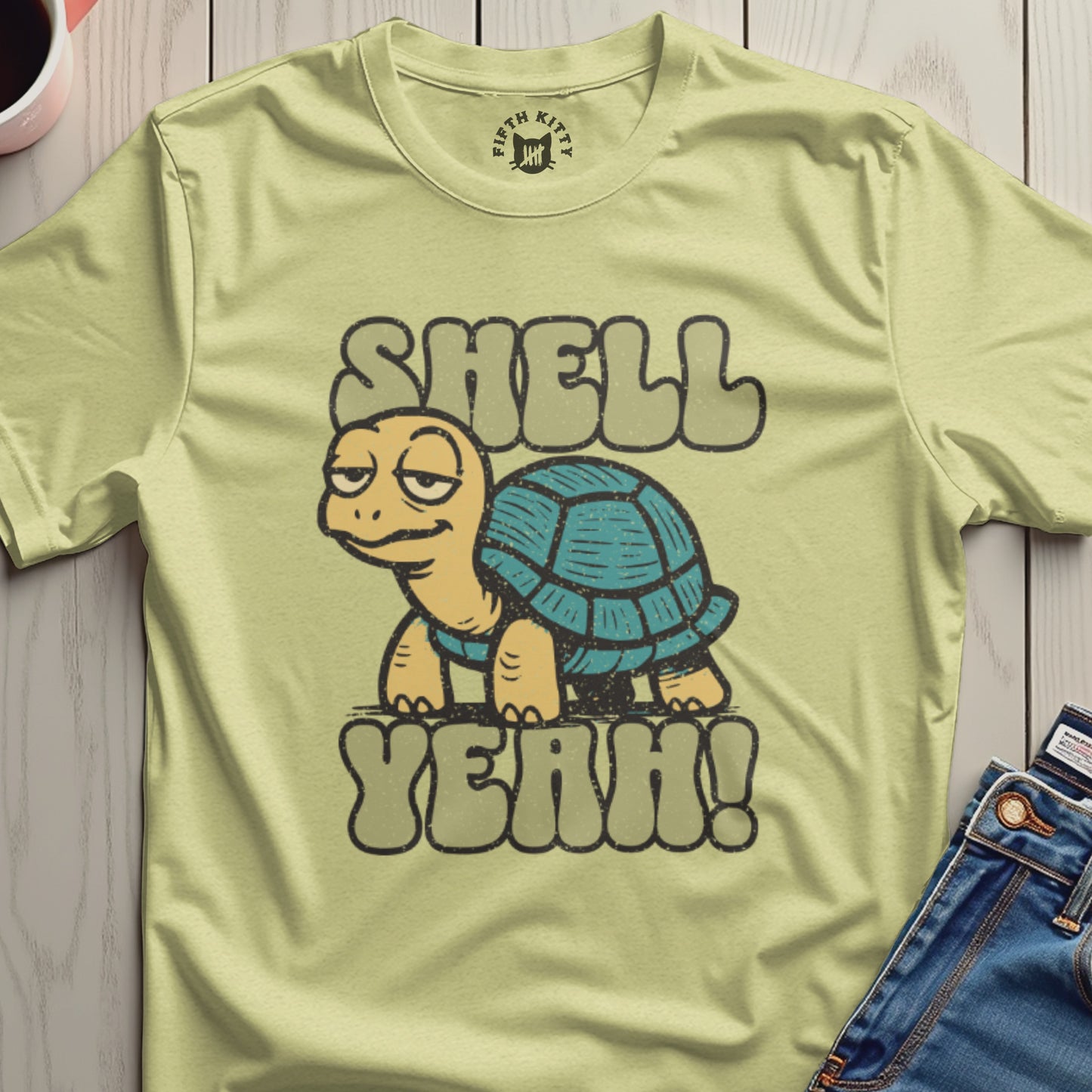 Shell Yeah Funny Turtle Graphic Shirt