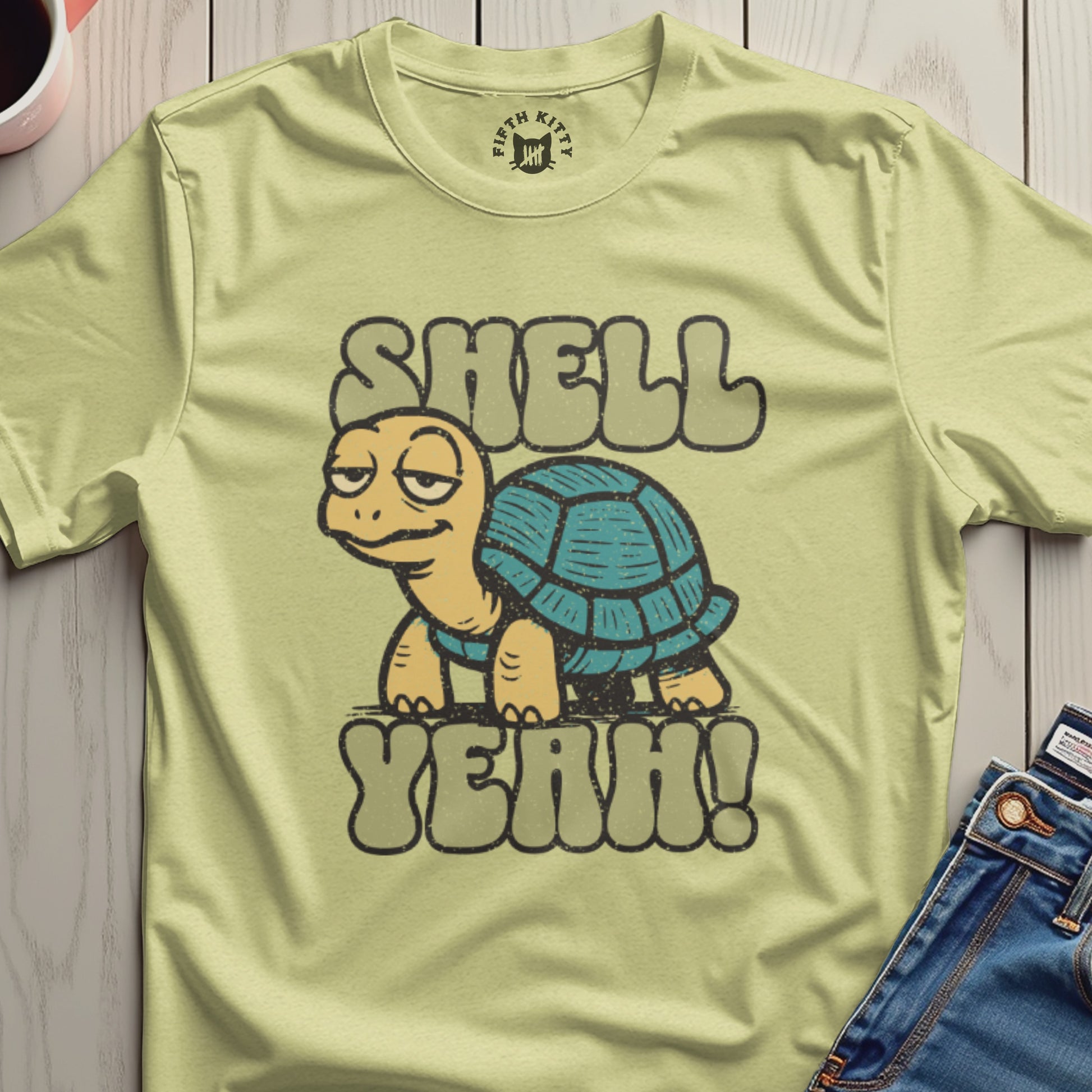 Shell Yeah Funny Turtle Graphic Shirt