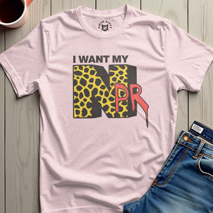 I Want My NPR Leopard Print Graphic T-shirt product
