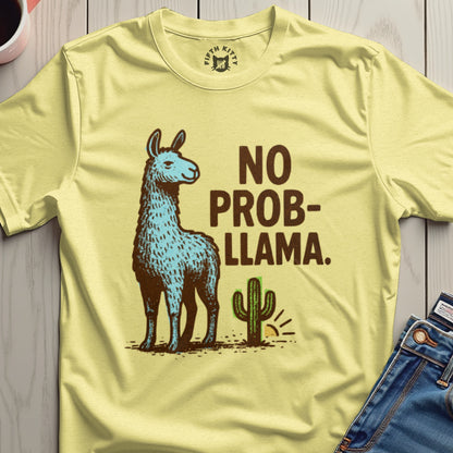 No Prob-llama Graphic Unisex Casual T-shirt