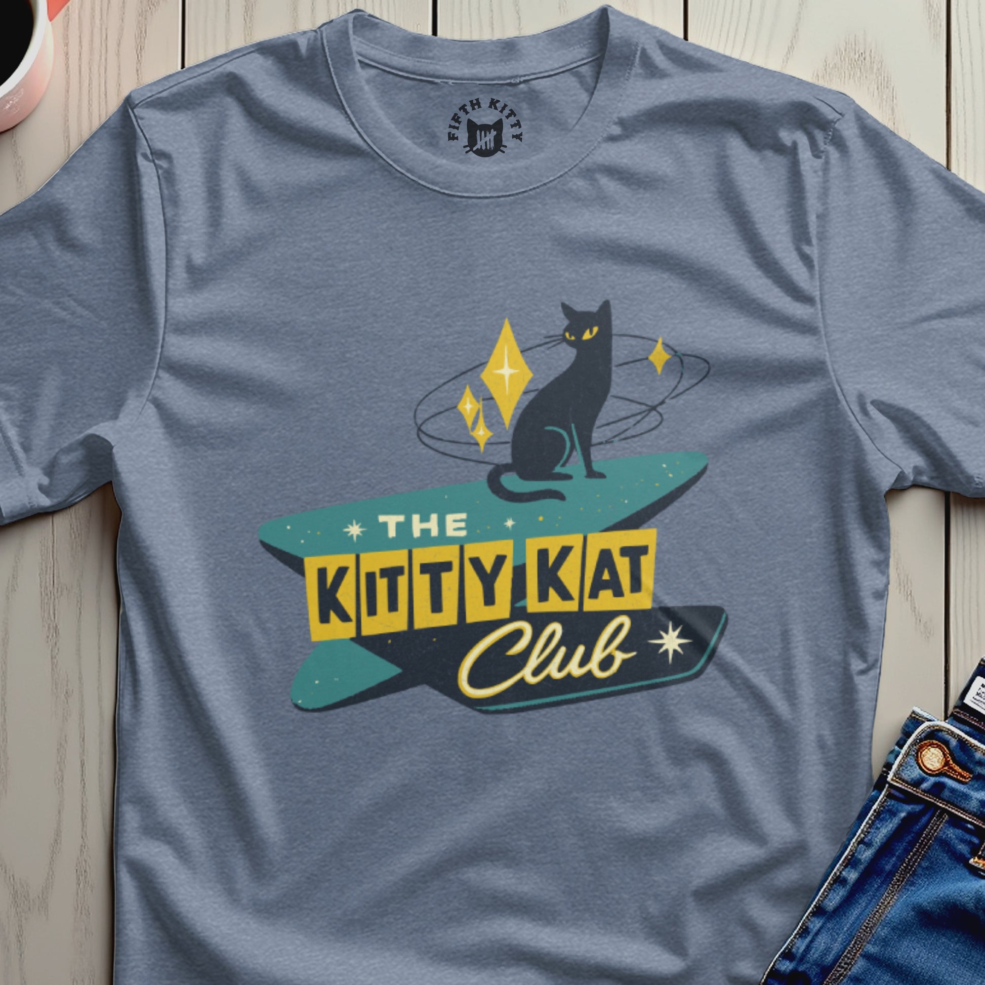 The Kitty Kat Club Graphic Tee for Cat Lovers Shirt
