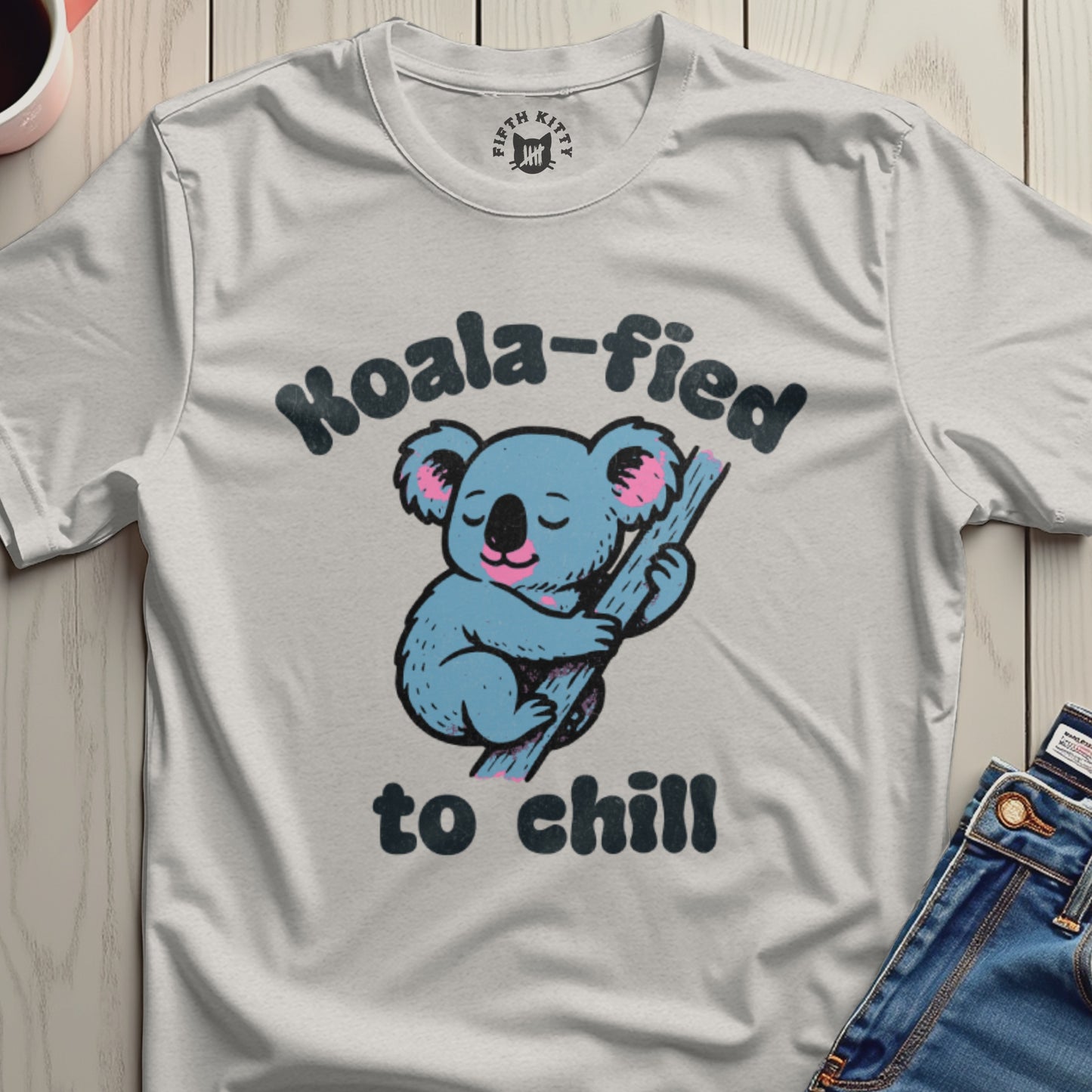 Koala-fied to Chill Graphic T-Shirt for Relaxed Vibes